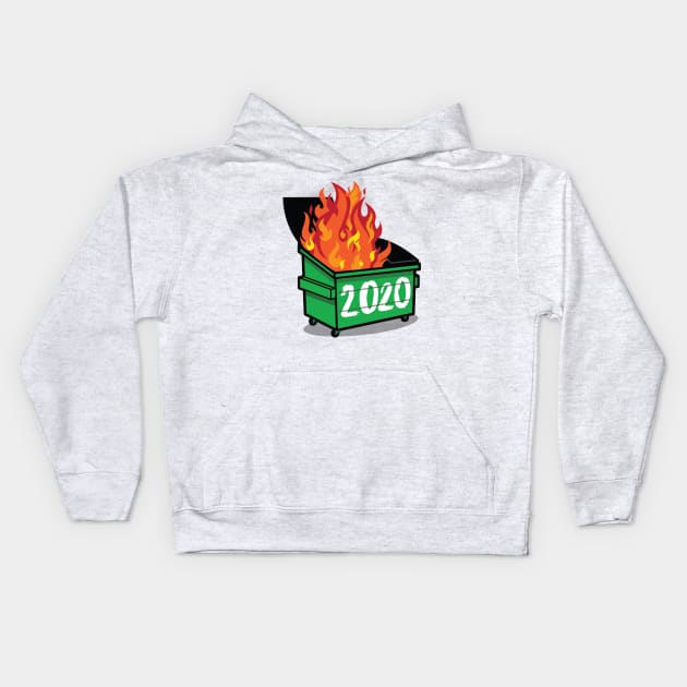 Dumpster Fire 2020 Kids Hoodie by Pufahl